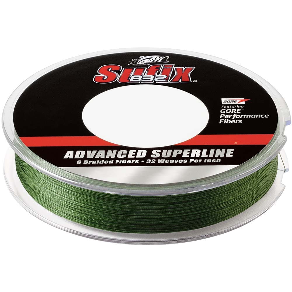 Sufix 832 Advanced Superline Braid — 15 lb, Low-Vis Green, 300 yd