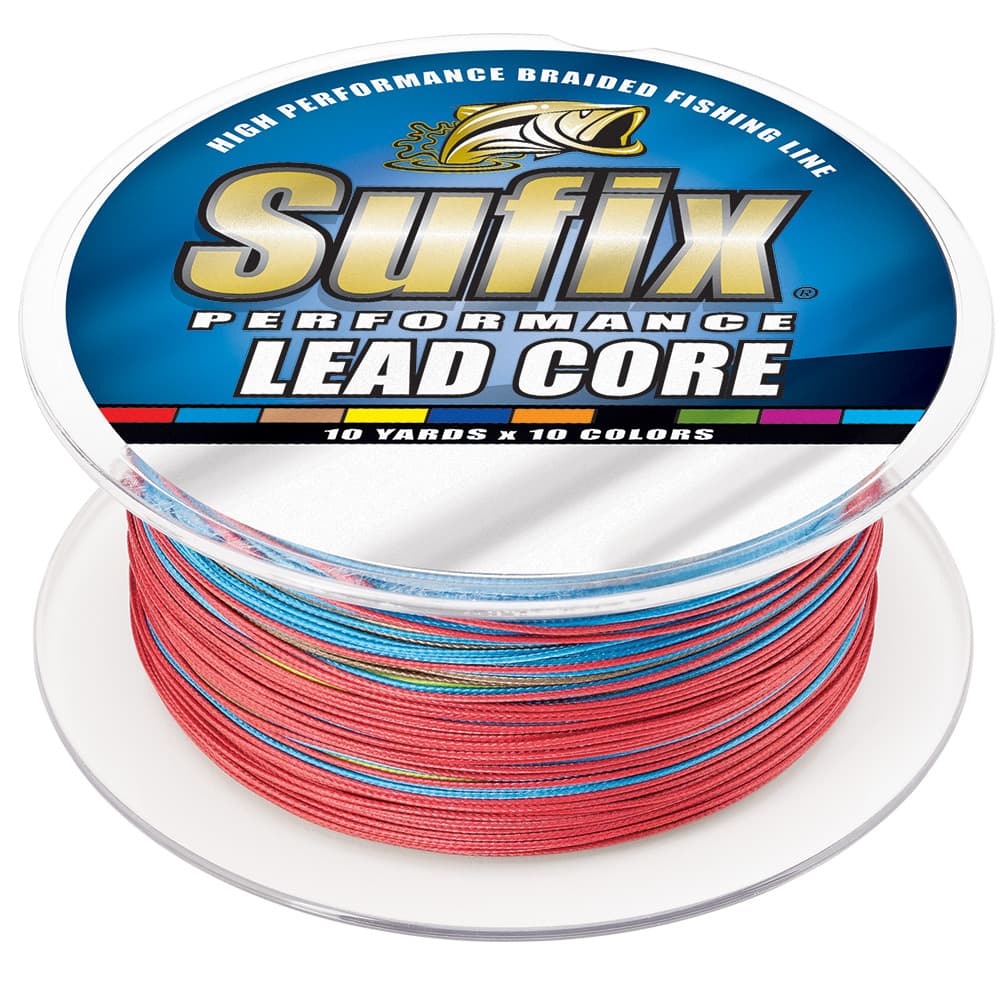 Sufix Performance Lead Core — 36 lb, 10-Color Metered, 200 yd